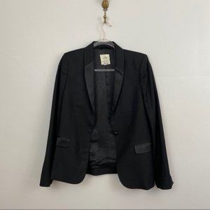 Revolve M.i.H. Jeans Wool & Satin Blazer Like New S